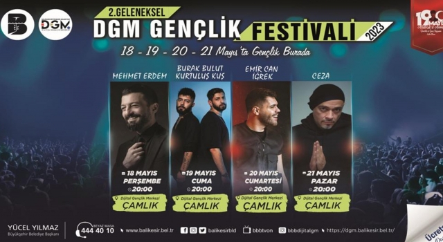 Balıkesir’de, Gençlik Festivali rüzgârı esecek