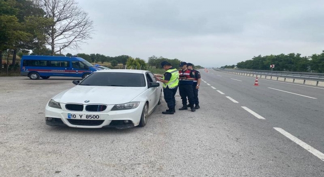 Balıkesir’de jandarma denetimi