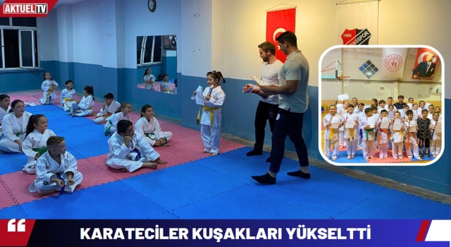 Karateciler Kuşakları Yükseltti