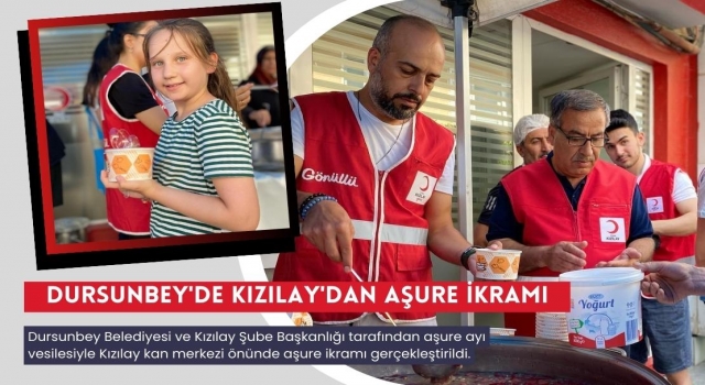 Dursunbey Kızılay Şubeden Aşure İkramı