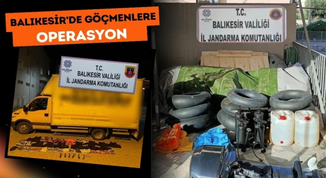 Balıkesir’de Göçmenlere Operasyon