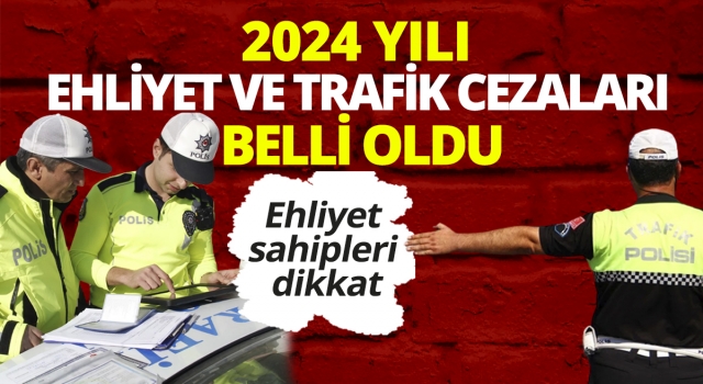 Araç Sahipleri Dikkat: 2024 Yılı Ehliyet ve Trafik Cezaları Belli Oldu