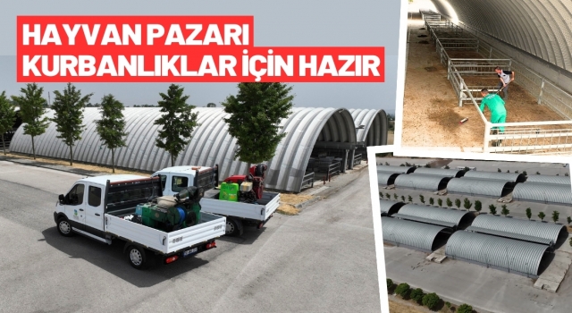 Hayvan Pazarı, kurbanlıklar için hazırlandı