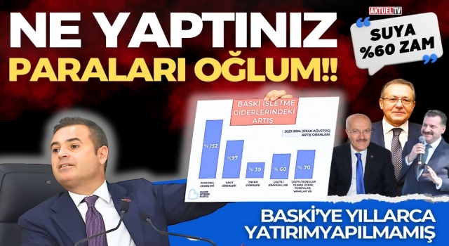 BASKİ; 60 liraya mal ettiği suyu vatandaşa 36 liradan ulaştıracak