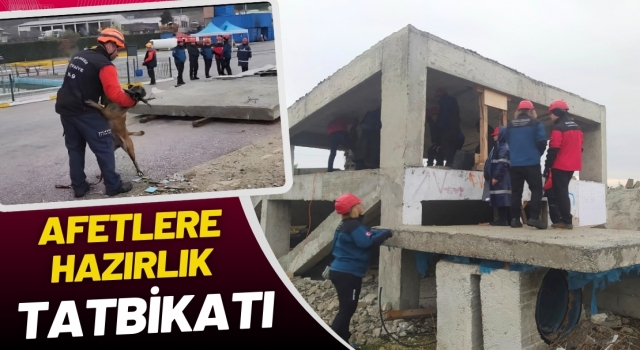 Balıkesir’de afetlere hazırlık tatbikatı yapıldı