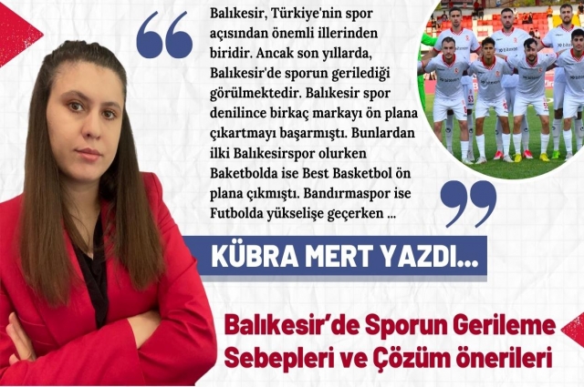 Balıkesir’de Sporun Gerileyiş Sebebi ve Çözüm Önerileri