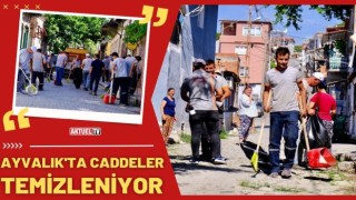 Ayvalık’ta temizlik çalışmaları devam ediyor