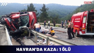 Havran’da kaza: 1 ölü