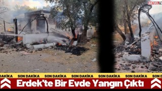 Erdek'te Bir Evde Yangın Çıktı