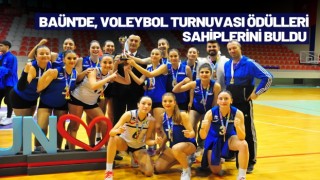 BAÜN'de, Voleybol Turnuvası Ödülleri Sahiplerini buldu